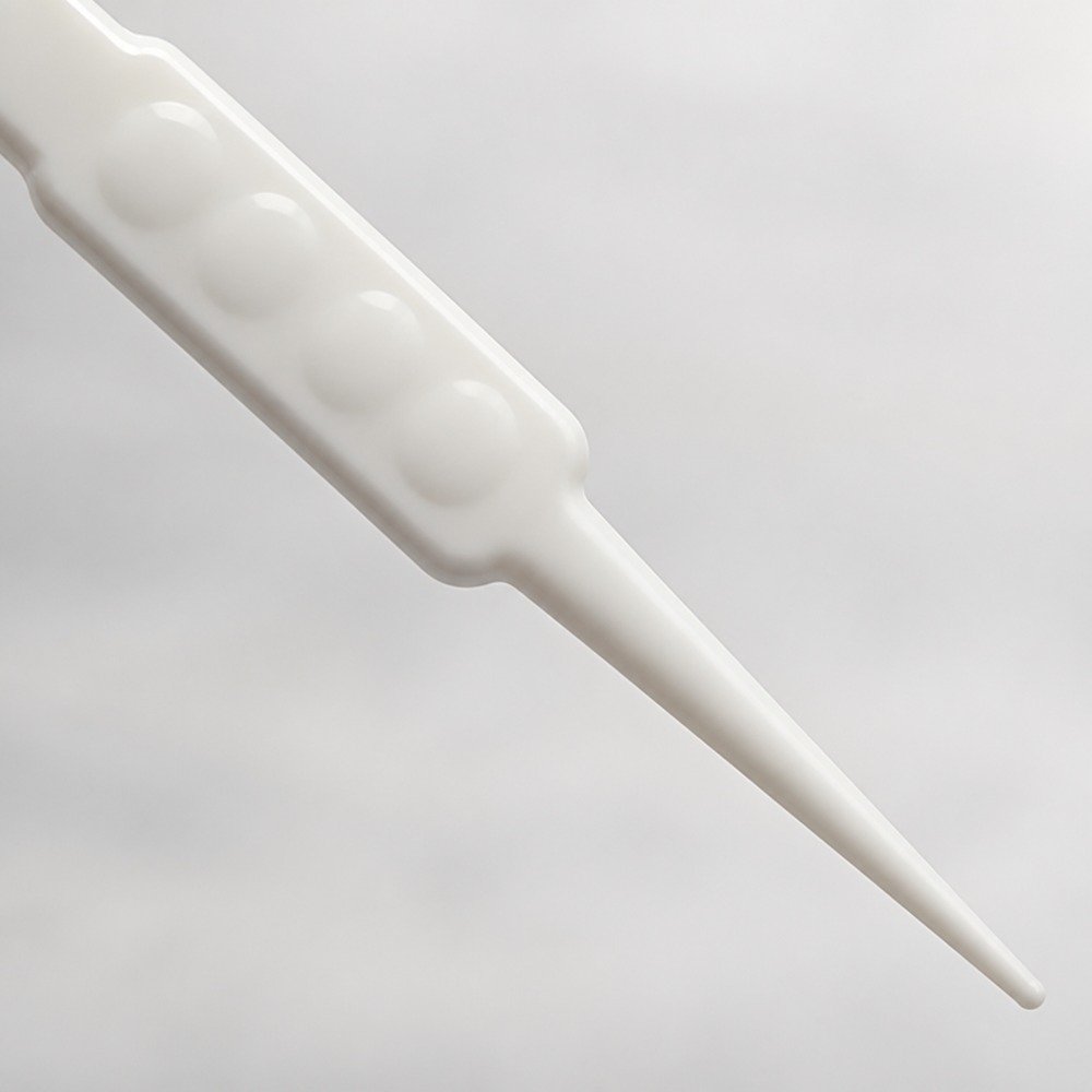 Adult Dental Floss Pick A3 - Slim Straight Handle - close-up detail