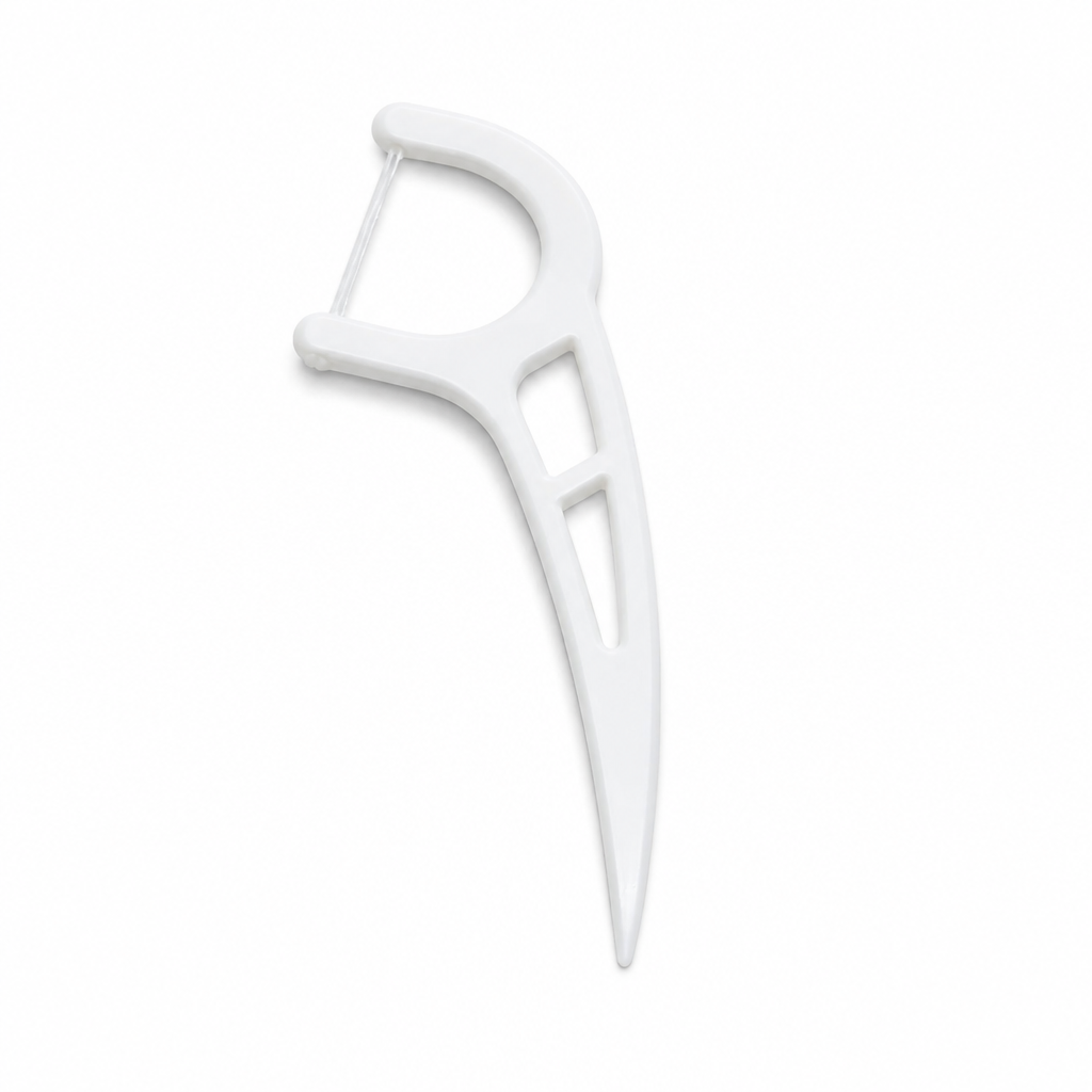 Adult Dental Floss Pick A10 - Cut-Out Wide Handle