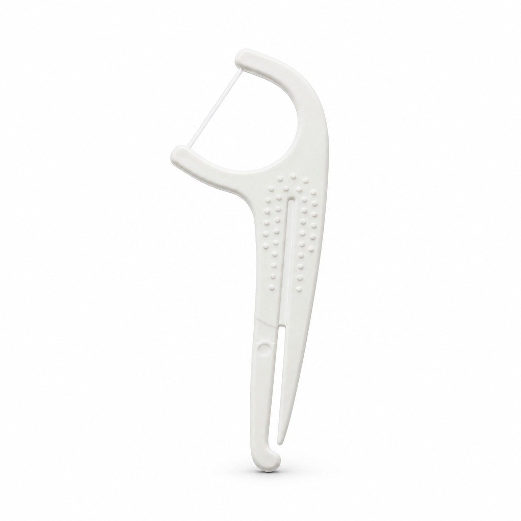 Adult Dental Floss Pick A17 - Dot Grip Handle