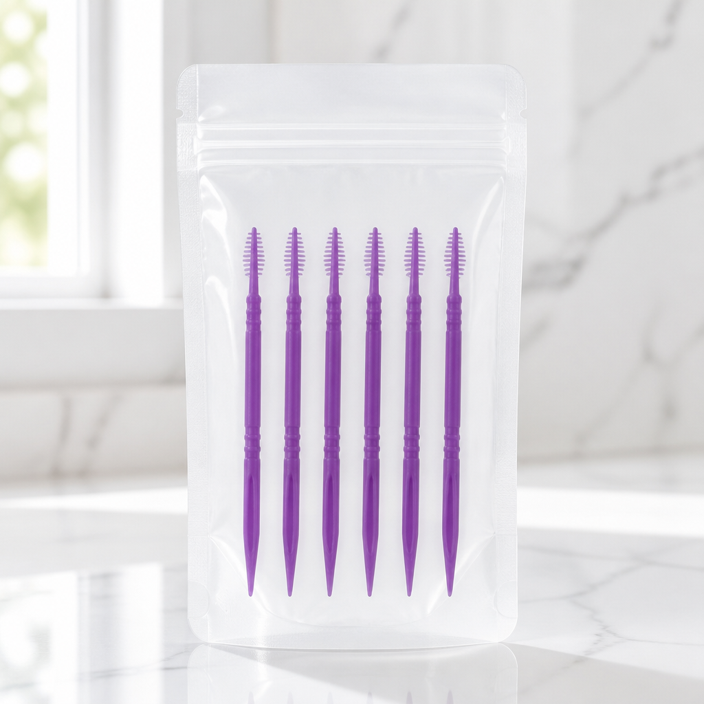 2-in-1 Dental Brush Stick B1 - single transparent bag packaging