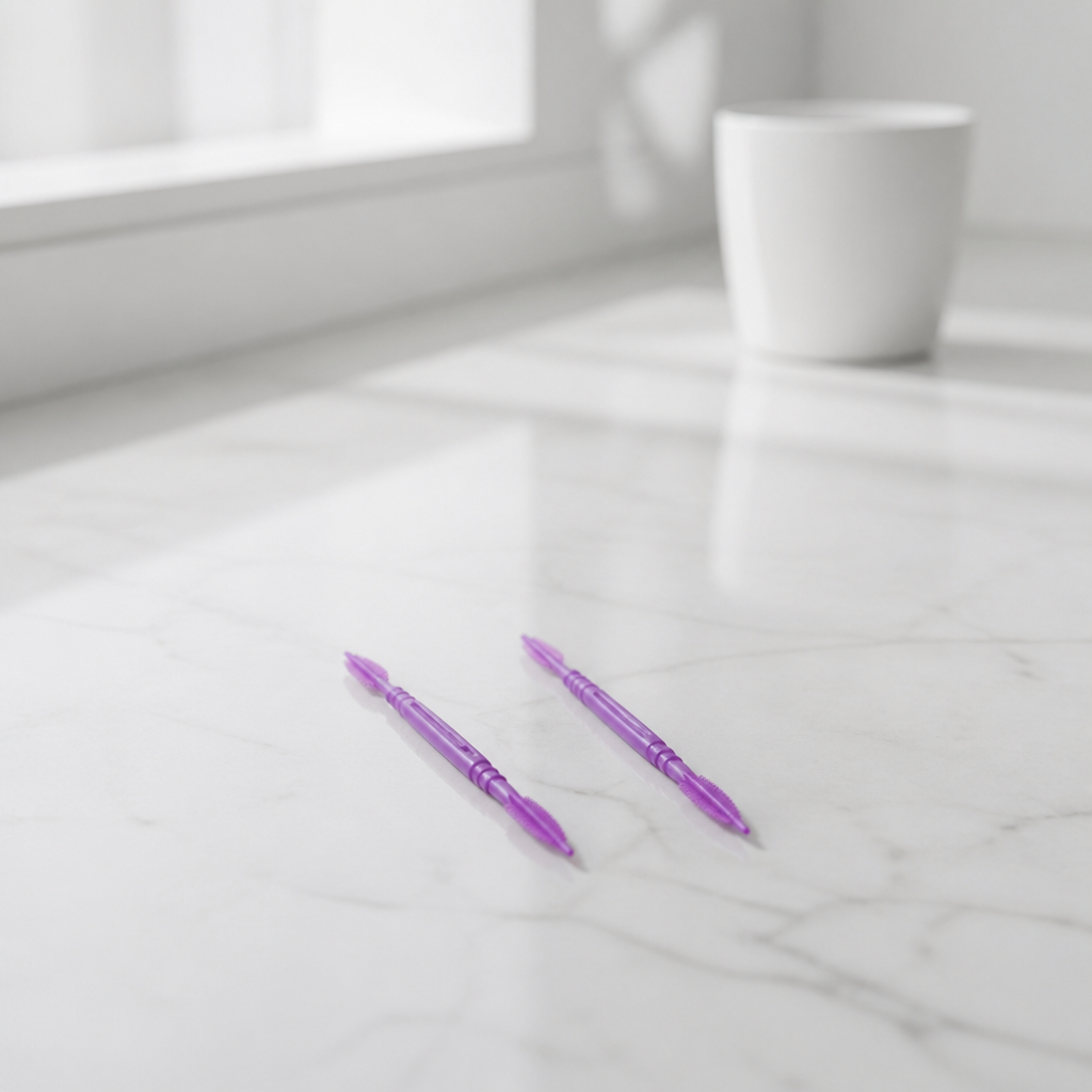 2-in-1 Dental Brush Stick B1 - bathroom scene