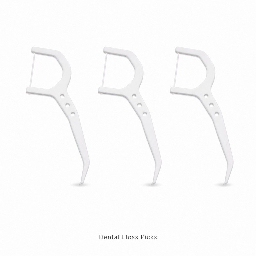 Adult Dental Floss Pick A6 - Sleek Long Handle - product family and colour options