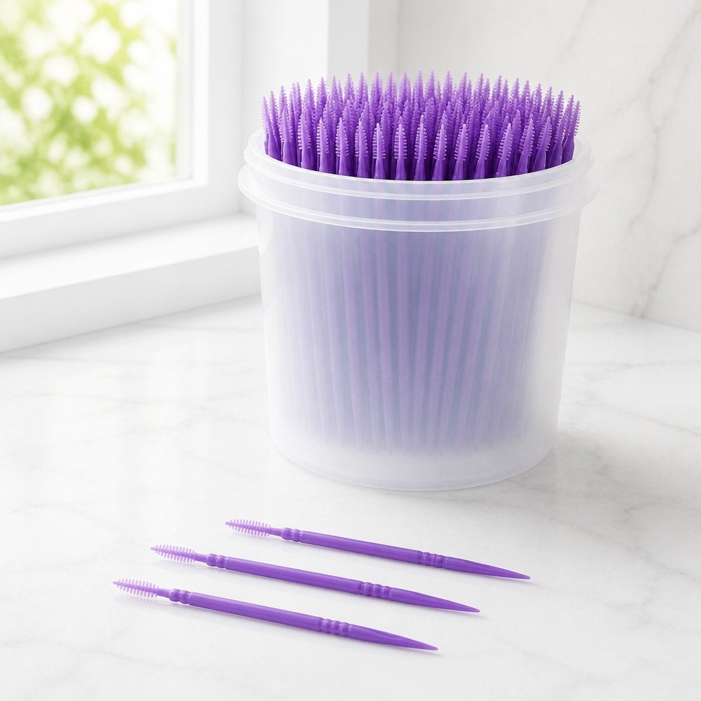 2-in-1 Dental Brush Stick B1 - bulk tub packaging