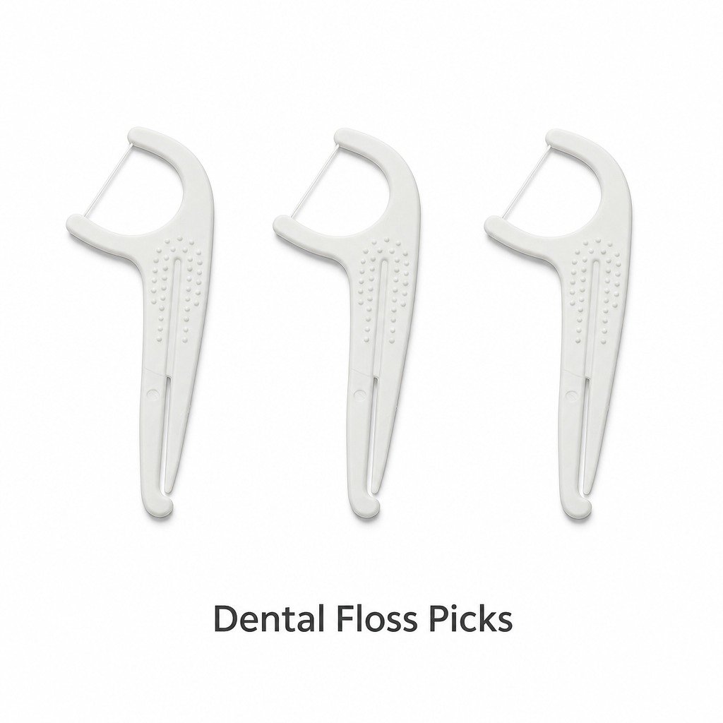Adult Dental Floss Pick A17 - Dot Grip Handle - product family and colour options