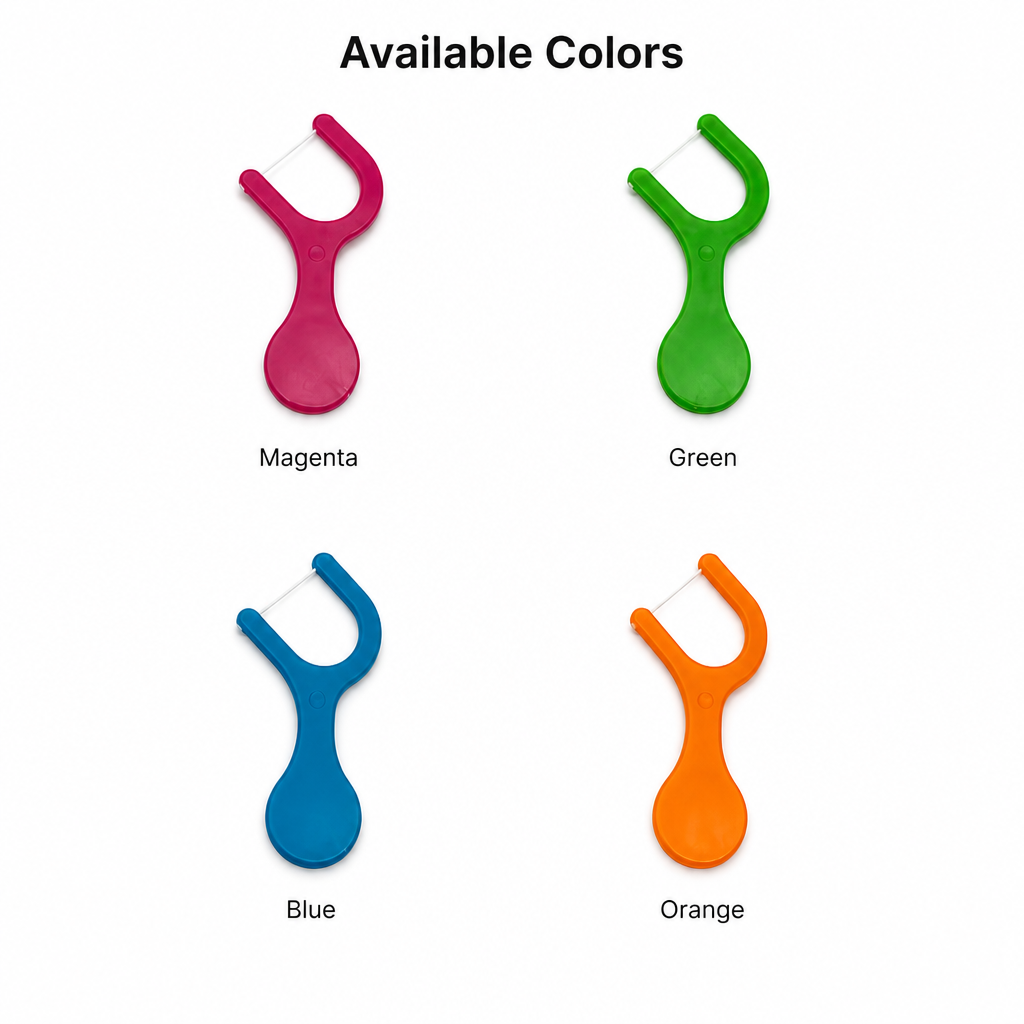 Kids Dental Floss Pick K5 - Y-Shape Round Handle