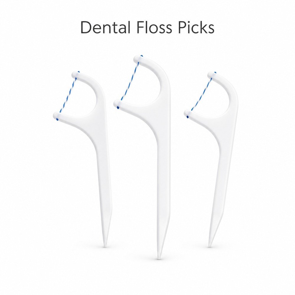 Adult Dental Floss Pick A11 - Fine Line Handle - product family and colour options