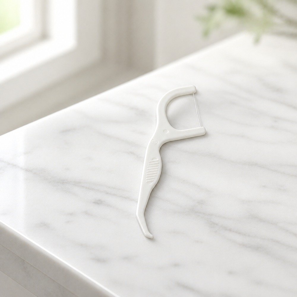 Adult Dental Floss Pick A2 - Contoured Grip Handle - single unit