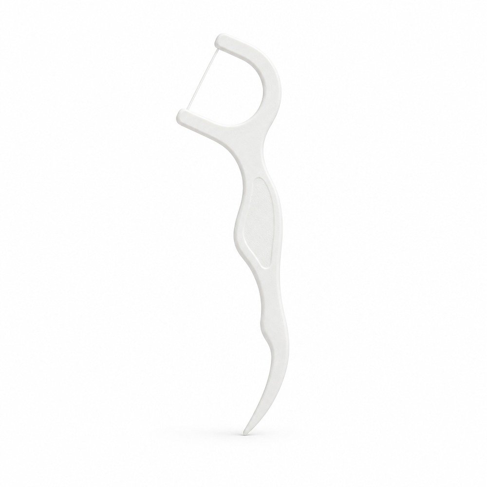 Adult Dental Floss Pick A13 - Slim Wave Handle