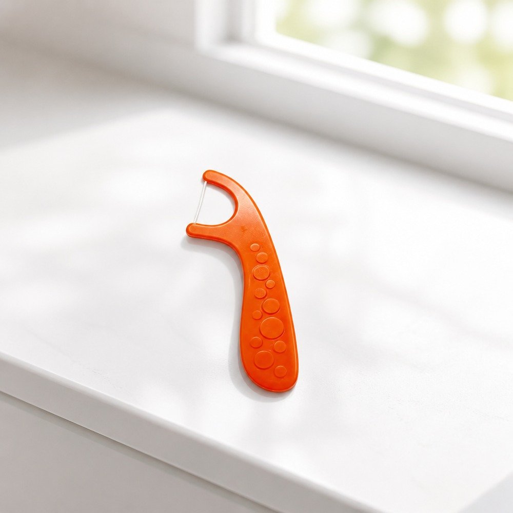 Kids Dental Floss Pick K2 - Bubble Grip Handle - single unit