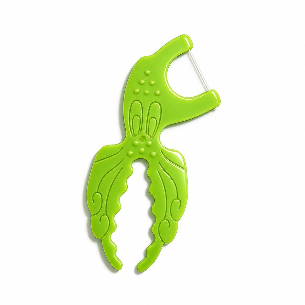 Kids Dental Floss Pick K1 - Crocodile Character