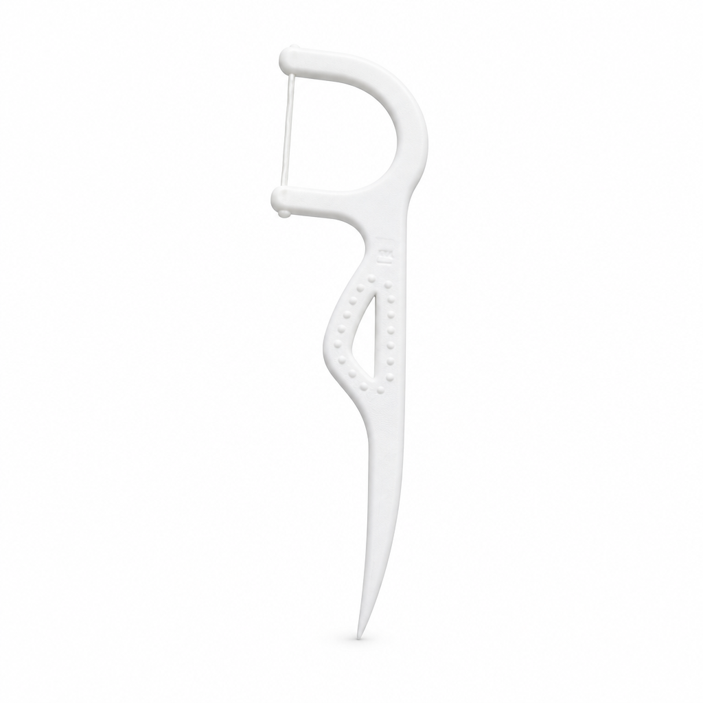 Adult Dental Floss Pick A12 - Textured Panel Handle
