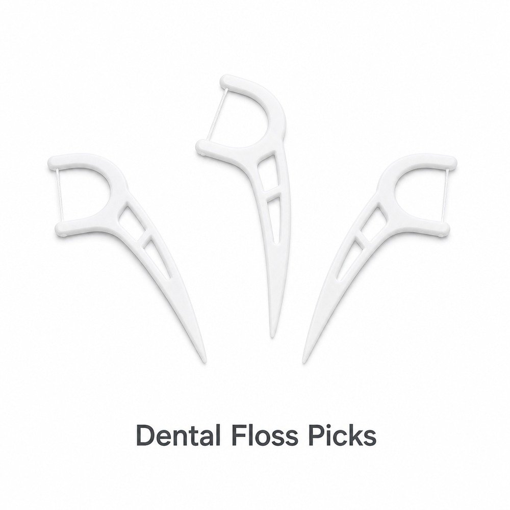 Adult Dental Floss Pick A10 - Cut-Out Wide Handle - product family and colour options