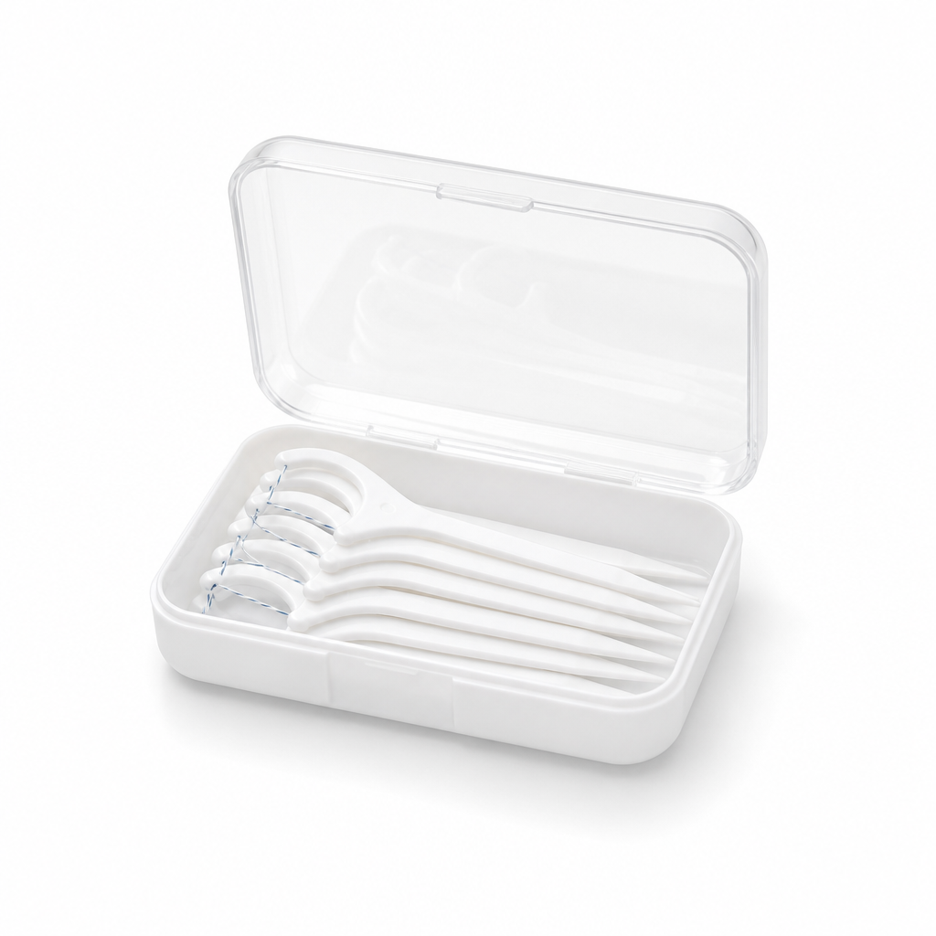 Adult Dental Floss Pick A11 - Fine Line Handle - travel and on-the-go use
