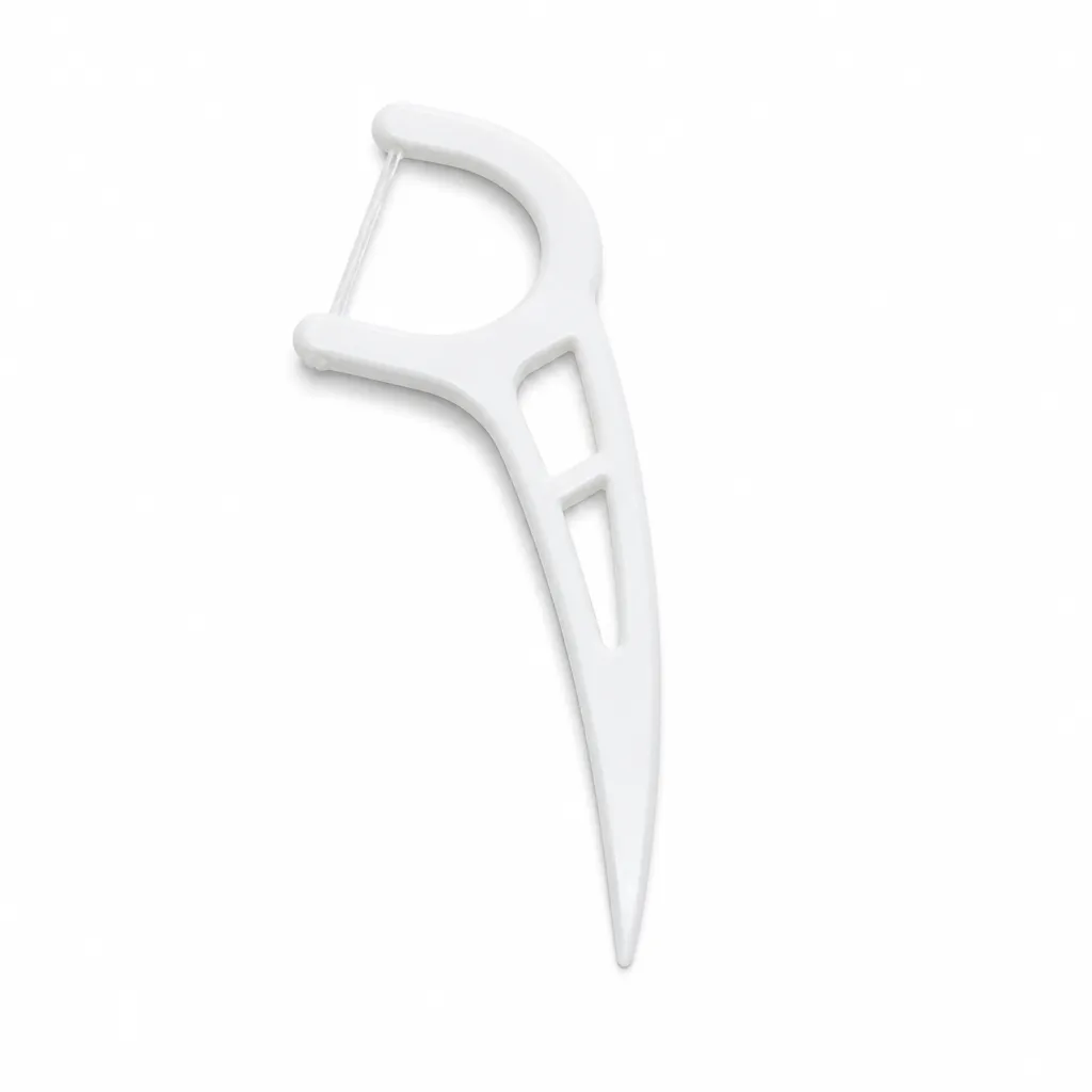 Adult Dental Floss Pick A10 - Cut-Out Wide Handle
